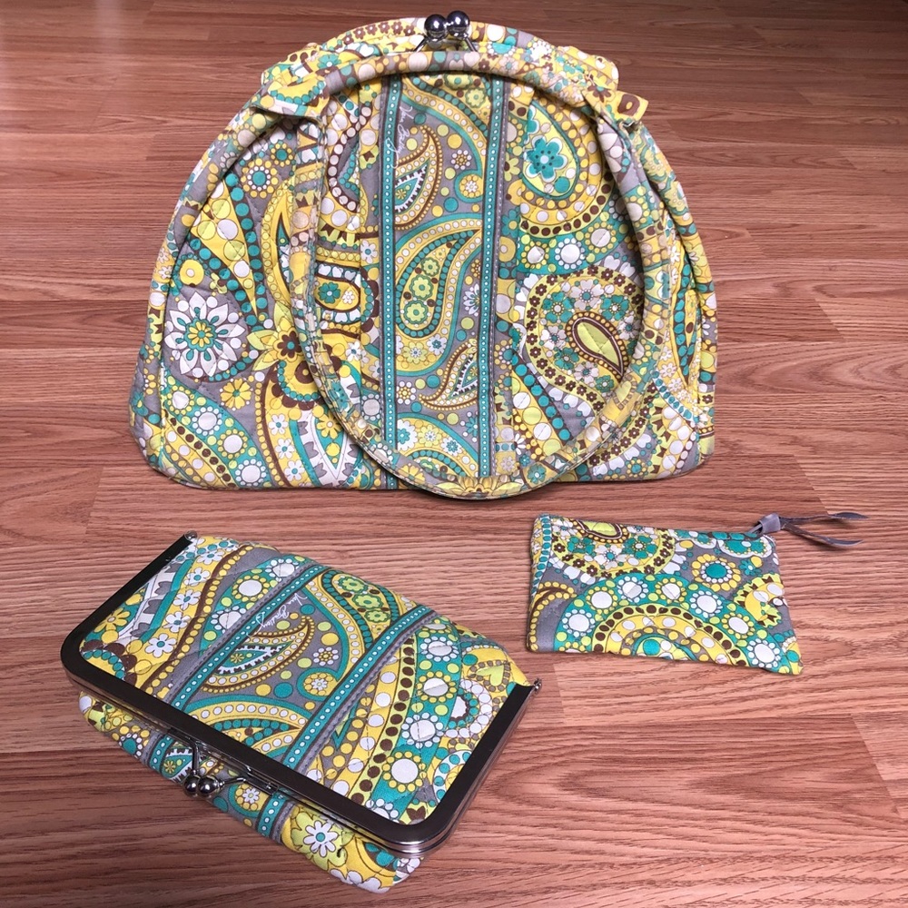 Vera Bradley "Lemon Parfait" Set